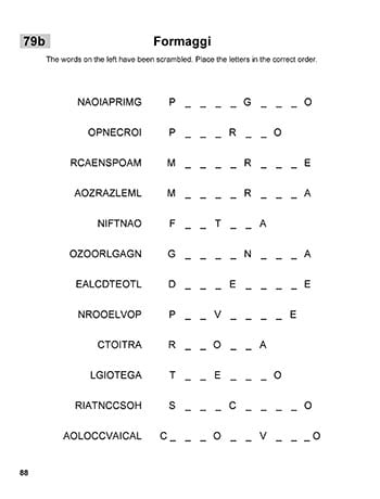 italian word scramble easier