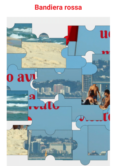 Italian Online Jigsaw Bandiera Rossa