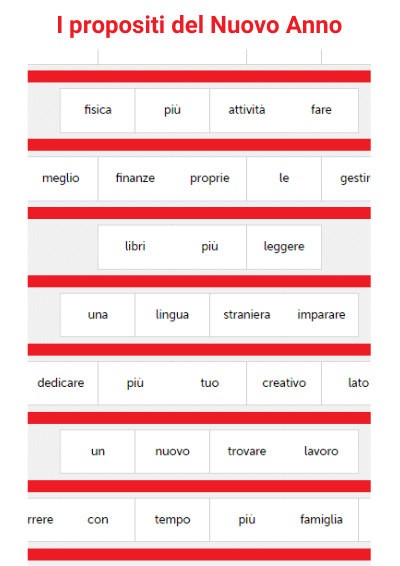 Propositi del Nuovo Anno