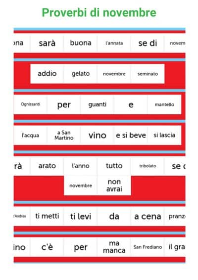 italian proverbs phrase scramble