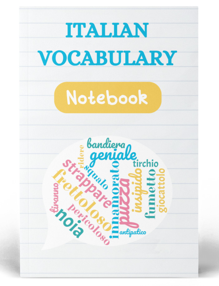 Italian notebook for Italian Vocabulary